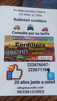 Radiotaxi cordillera la florida y puente alto